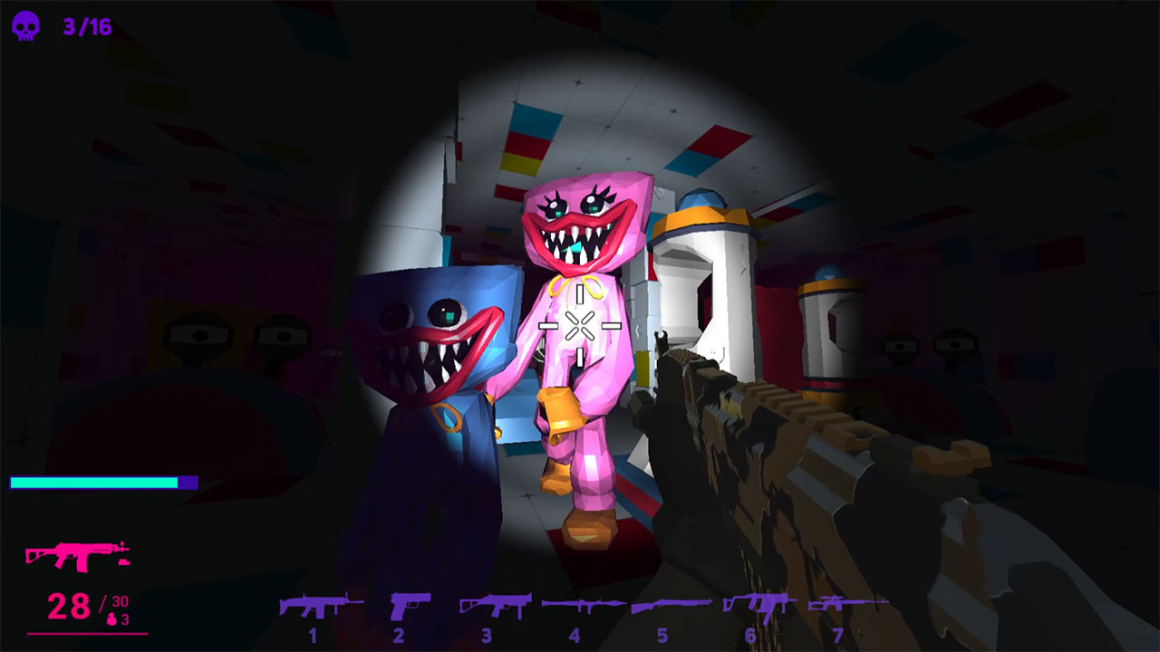 Huggy Wuggy Shooter FPSシューティングスクリーンショット