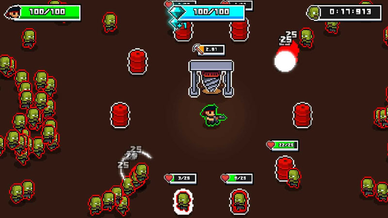 Zombie Rush ゾンビとのバトルスクリーンショット