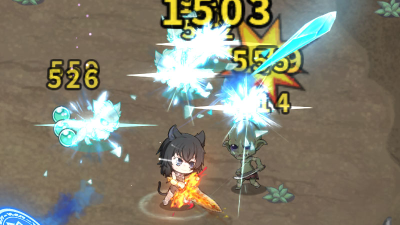 転生したら剣でした ブレイブラッシュ(転剣BR) バトルスクリーンショット