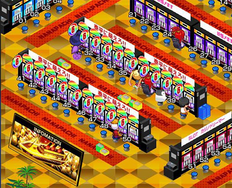 ななぱち 入店して座る台を選ぶスクリーンショット