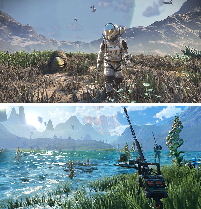 No Man's Sky（ノーマンズスカイ）　宇宙を探索、釣りするスクリーンショット