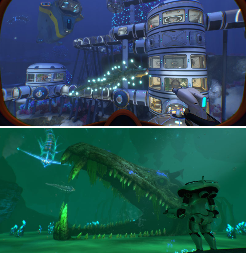 Subnautica（サブノーティカ）　海底基地クラフト、海中探索スクリーンショット