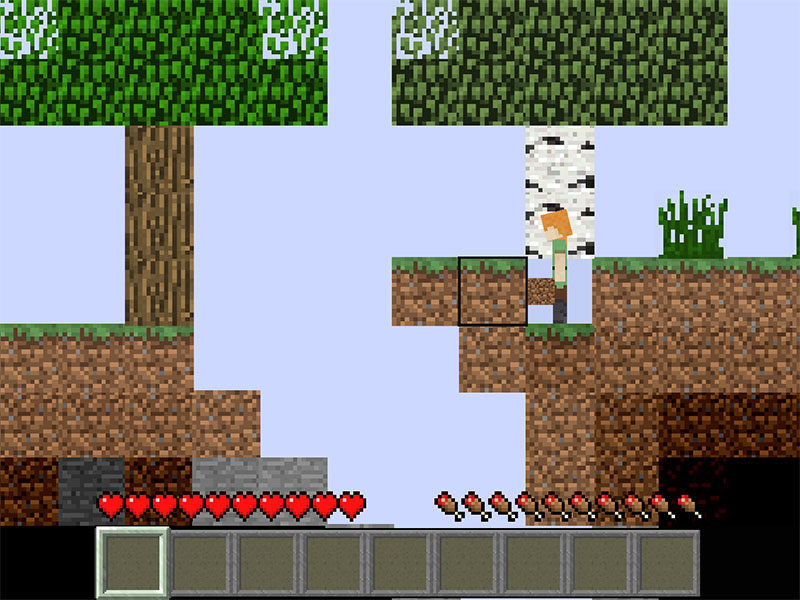 Paper Minecraft（ペーパーマインクラフト）　プレイスクリーンショット
