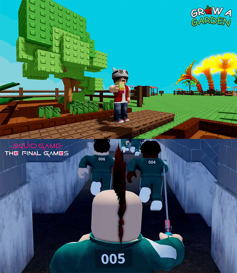 Roblox（ロブロックス）　多くのジャンルのゲームが公開されている紹介イメージ