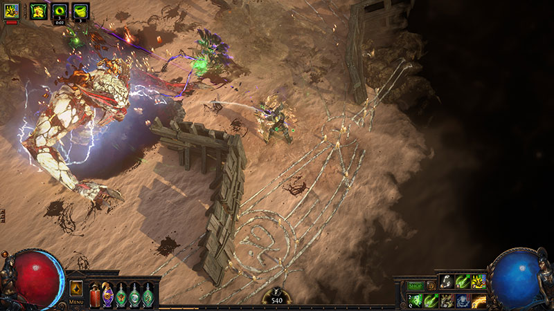 Path of Exile（PoE）　レイドボスマルチバトルスクリーンショット