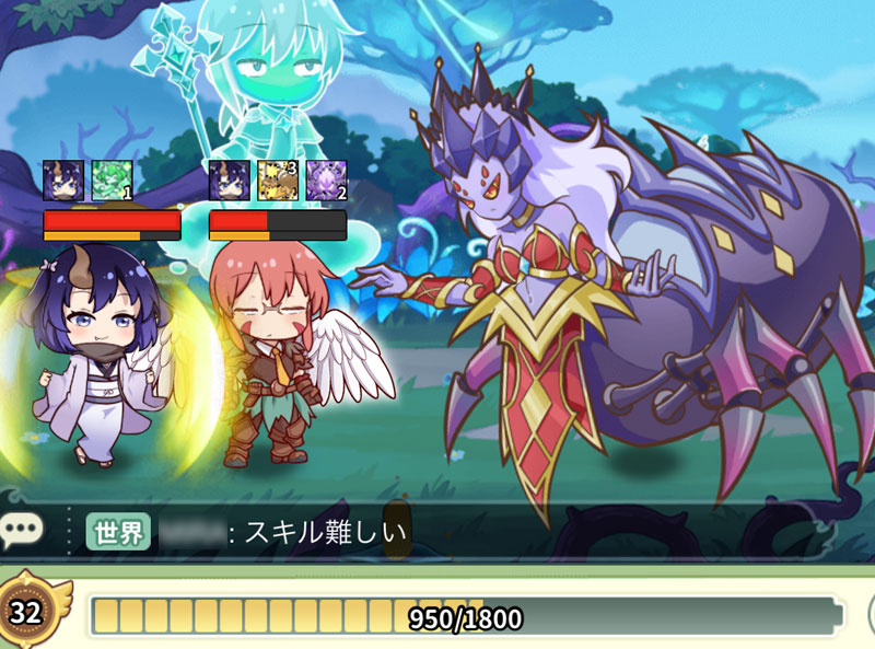 小林さんちのメイドラゴン ファンタジア(ドラファン) ボスバトルスクリーンショット
