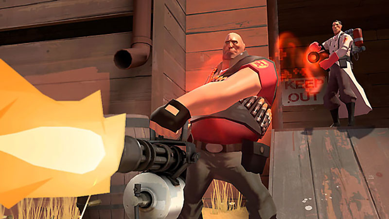 Team Fortress2(チームフォートレス2)TF2 能力の異なる仲間との連携プレイスクリーンショット